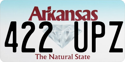 AR license plate 422UPZ