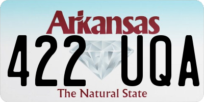AR license plate 422UQA