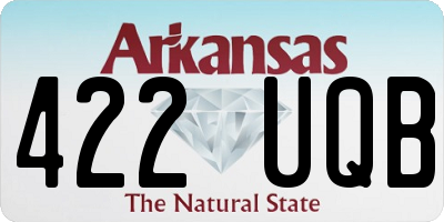 AR license plate 422UQB