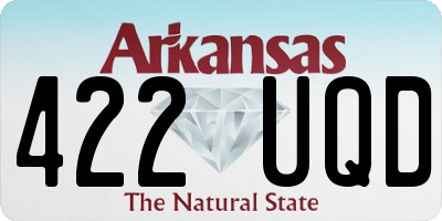 AR license plate 422UQD