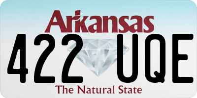 AR license plate 422UQE