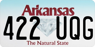 AR license plate 422UQG