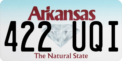 AR license plate 422UQI
