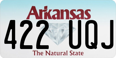 AR license plate 422UQJ
