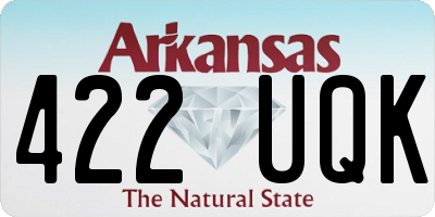 AR license plate 422UQK