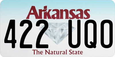 AR license plate 422UQO