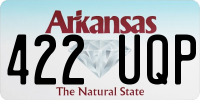 AR license plate 422UQP