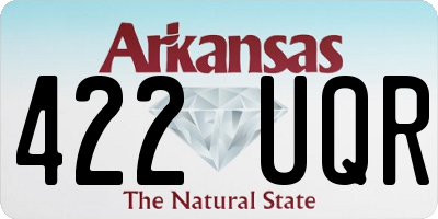 AR license plate 422UQR