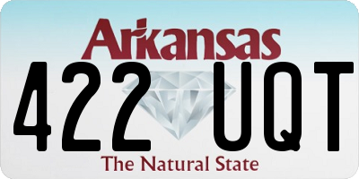 AR license plate 422UQT