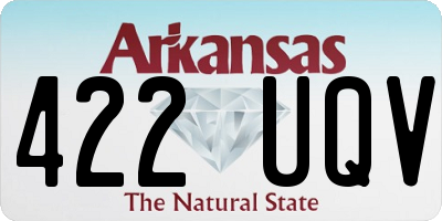 AR license plate 422UQV