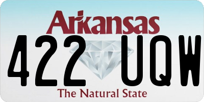 AR license plate 422UQW