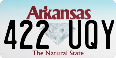 AR license plate 422UQY