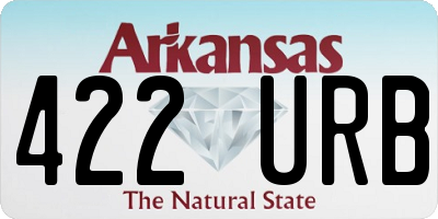 AR license plate 422URB
