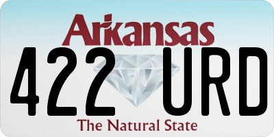AR license plate 422URD