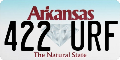 AR license plate 422URF