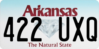 AR license plate 422UXQ