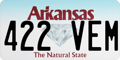 AR license plate 422VEM