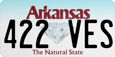 AR license plate 422VES