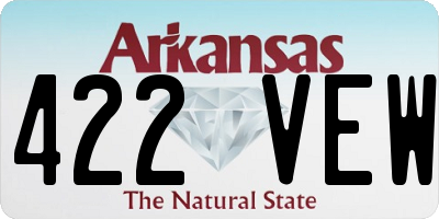 AR license plate 422VEW