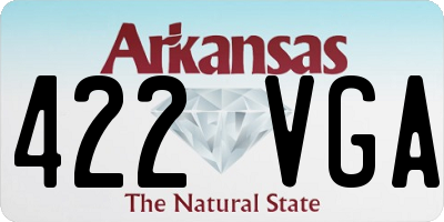 AR license plate 422VGA