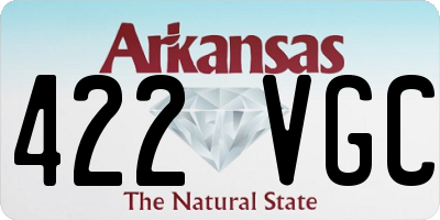 AR license plate 422VGC