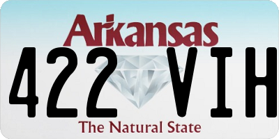 AR license plate 422VIH