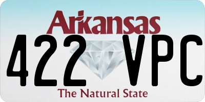 AR license plate 422VPC