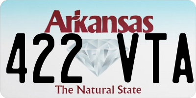 AR license plate 422VTA