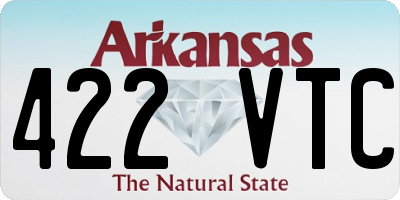 AR license plate 422VTC