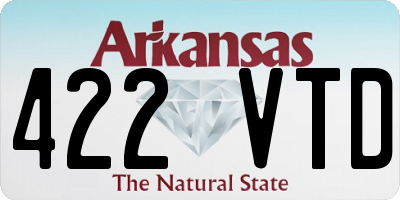 AR license plate 422VTD