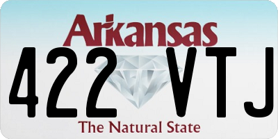 AR license plate 422VTJ