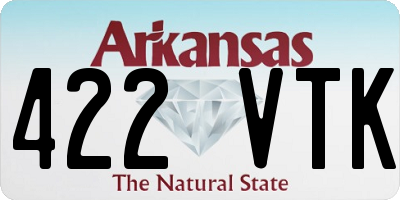 AR license plate 422VTK