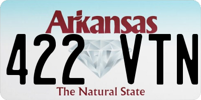 AR license plate 422VTN