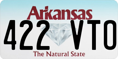 AR license plate 422VTO