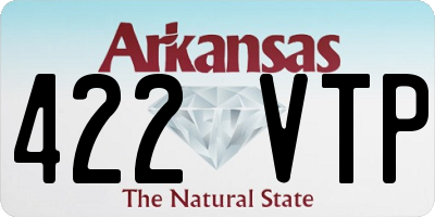 AR license plate 422VTP