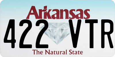 AR license plate 422VTR