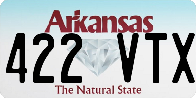 AR license plate 422VTX