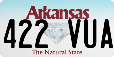 AR license plate 422VUA