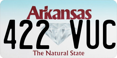 AR license plate 422VUC