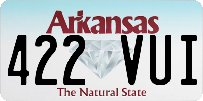 AR license plate 422VUI