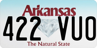 AR license plate 422VUO