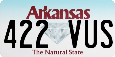 AR license plate 422VUS