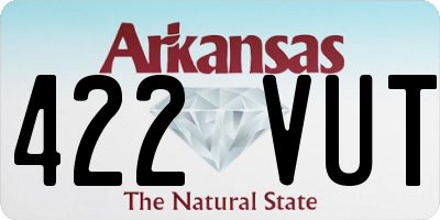 AR license plate 422VUT