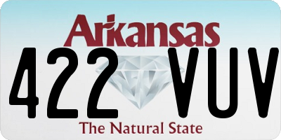 AR license plate 422VUV