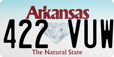 AR license plate 422VUW