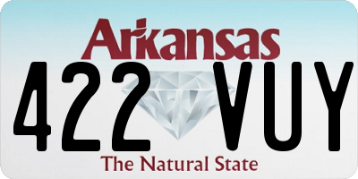 AR license plate 422VUY