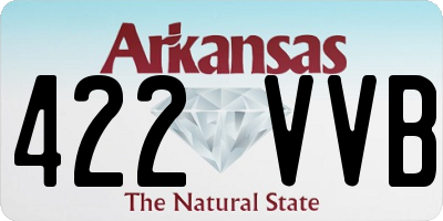 AR license plate 422VVB