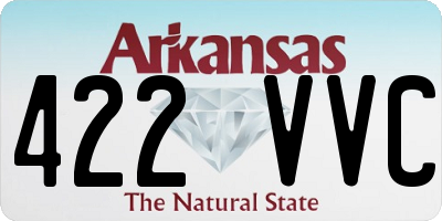 AR license plate 422VVC