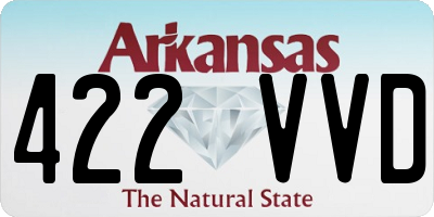 AR license plate 422VVD