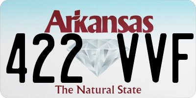 AR license plate 422VVF